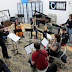 Italian composer Filippo Perocco leading members of Argento Chamber Ensemble and 4 other New Yorkers in his "Veglia"
