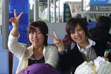 At the airport.