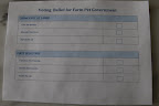 We voted yesterday