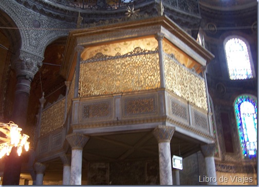 Dependencias desde donde el Sultán asistía a la oración en la rebautizada Mezquita de Santa Sofia