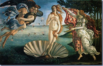 Nacimiento de Venus de Boticelli