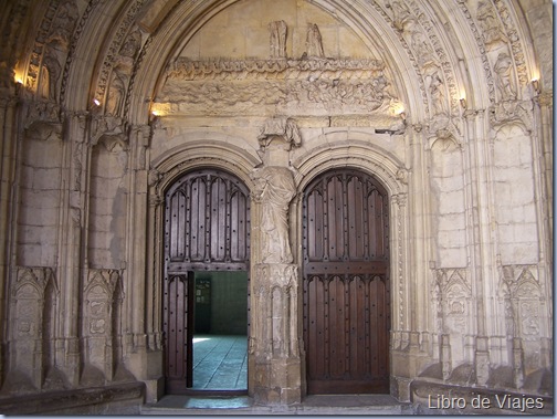 Pórtico exterior de la Capilla Mayor que daba acceso a la escalera del Papa para la salida del otro lado del Palacio de los Papas