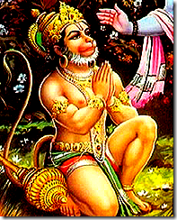 Hanuman, a great devotee