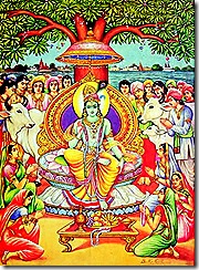 Lord Krishna and devotees