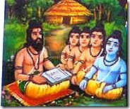 Rama and brothers at Gurukula