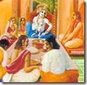 Shukadeva Goswami instructing Parakshit