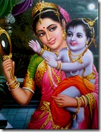 Mother Kausalya and Lord Rama