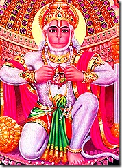 Sita and Rama dwelling in Hanuman's heart
