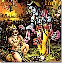 Rama with Hanuman