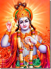 Lord Krishna with His disc