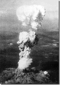 Dropping of bomb on Hiroshima