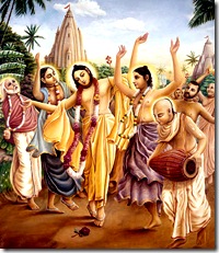 Lord Chaitanya spreading Krishna consciousness