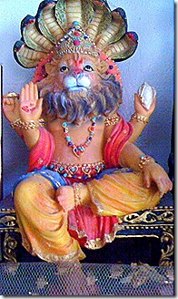 Krishna's half-man/half-lion avatara