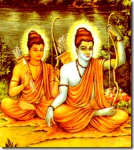 Rama and Lakshmana in the forest