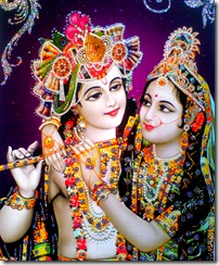 Radha and Krishna in the spiritual world