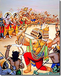 Rama's forces fighting Ravana