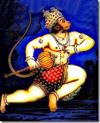 Hanuman flying