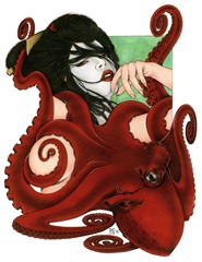 @ Zoe Lacchei - Geisha Project - Geisha with Octopus