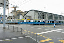View of one of the train systems running on the street in Zurich - Thumbnail