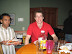 Navin Samarasinghe and Andrew McDougall having a good time
