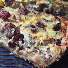 Cranberry Sausage Quiche