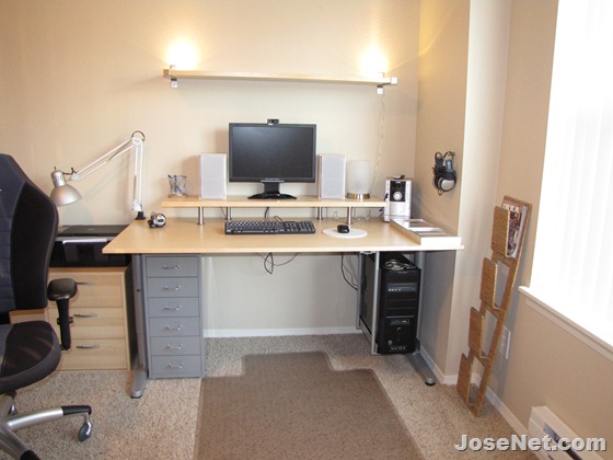 New Computer Desk setup from IKEA (Home Office) - JoseNet