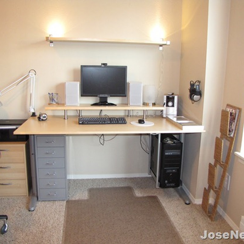 New Computer Desk setup from IKEA (Home Office)
