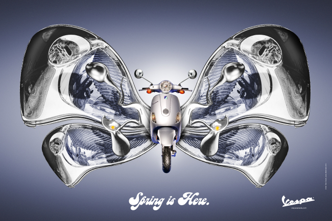 Vespa motorcycles: Metal