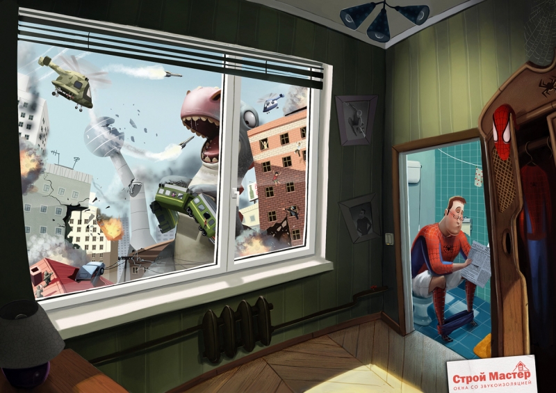 Stroy master. Spiderman