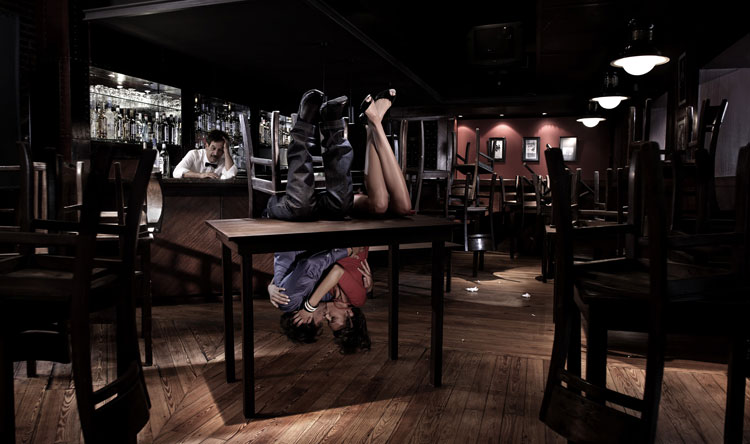 Heels over head