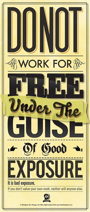 Do not work for free