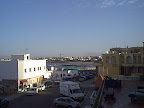 Evening view to Corralejo harbor