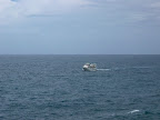 Yacht in Atlantic Ocean