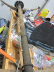 One messy workbench.