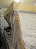 Finally mounted the roof to the lifts today and cranked it up.