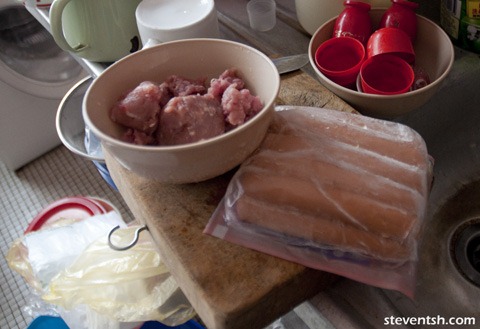 meat and sausages meat and sausages