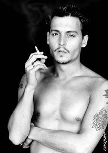 Johnny Depp With No Shirt