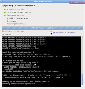 Installation of additional packages in progress