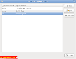 Scribes Auto Replace Editor