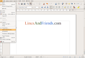OpenOffice.org Writer user interface
