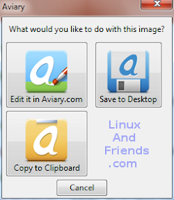 Aviary screen capture options