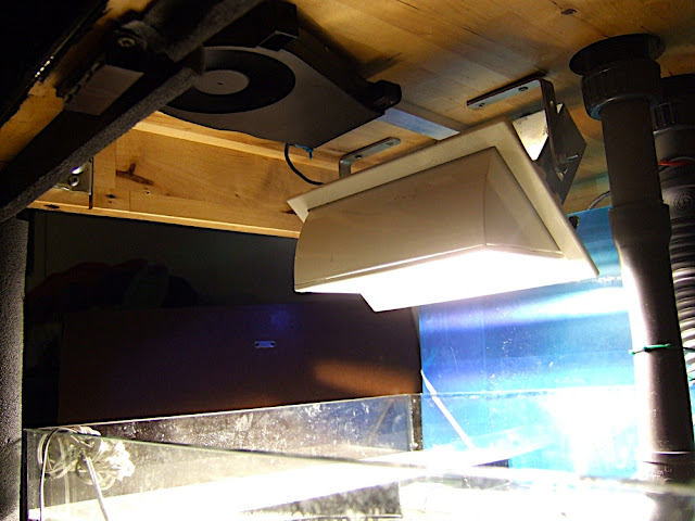 lampe en marche avec le ventilo