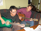 Evan and Bart playing for church