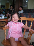 Felicity having fun in the rocking chair