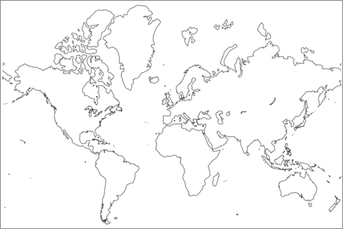 Mapa mundi esquematico - Imagui