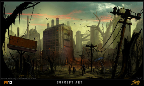 Fallout MMO Concept Art city