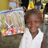 Marileidi shows off her Easter candy.