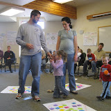 Kevin and Danielle with their kids (going to Kenya) share with the group.