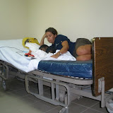 Holly watching over our patient!
