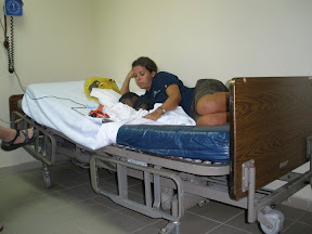 Holly watching over our patient! Holly watching over our patient!